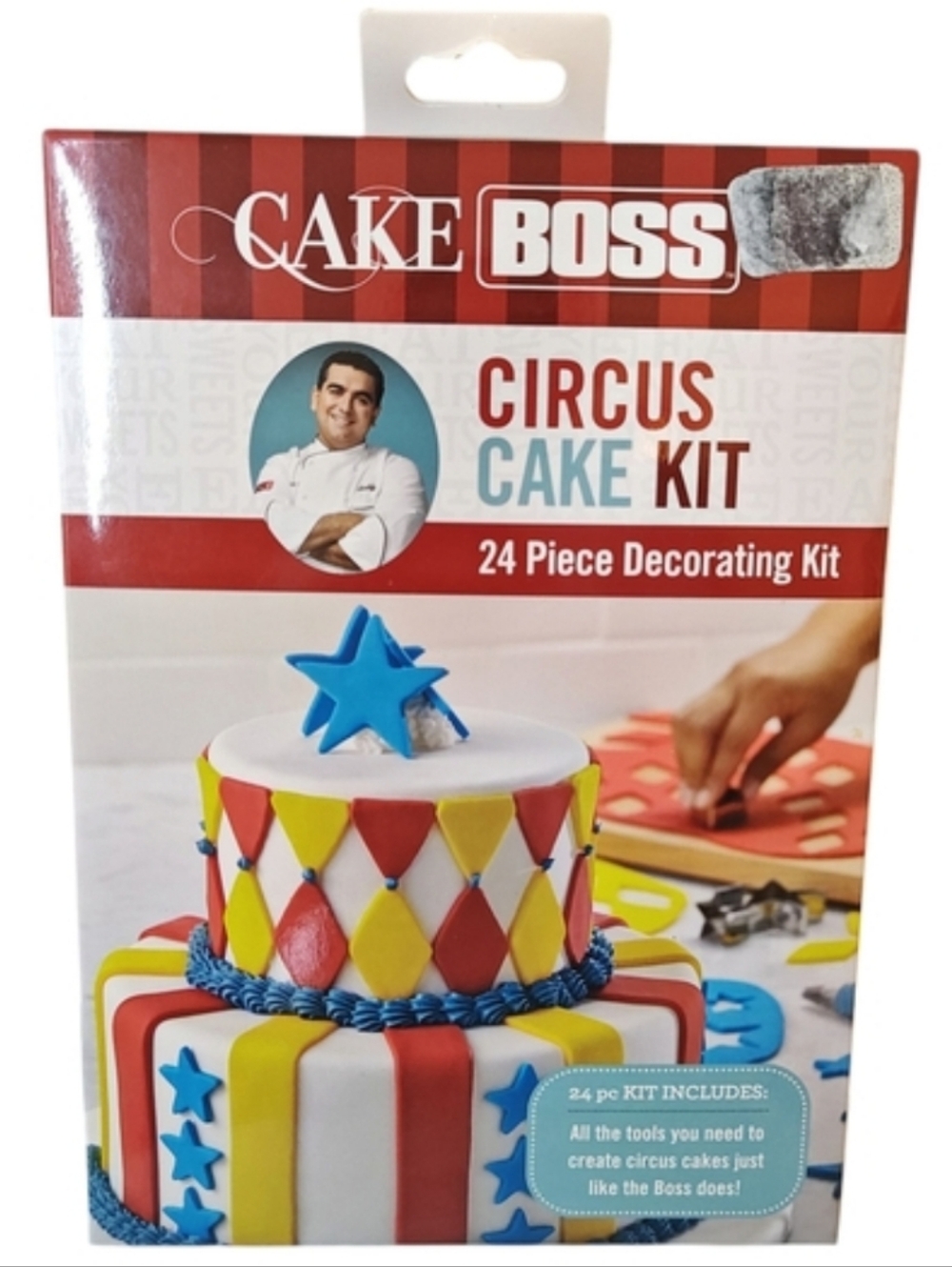 Cake Boss Circus Cake Decorating Kit - 24 Piece Fondant & Icing Set - NEW
